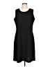Freeport Studio Solid Black Casual Dress Size L - photo 1