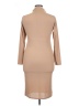 Boohoo Solid Tan Casual Dress Size 14 - photo 2