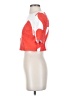 Milly 100% Polyester Red Short Sleeve Top Size P (petite) - photo 5