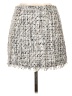Aqua 100% Polyester Tweed Silver Casual Skirt Size L - photo 2