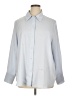 H&M 100% Polyester Solid Blue 3/4 Sleeve Blouse Size XL - photo 1