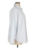 H&M 100% Polyester Solid Blue 3/4 Sleeve Blouse Size XL - photo 4