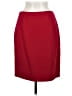 Real Clothes 100% Wool Solid Red Wool Skirt Size 6 - photo 2