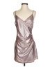 BCBGeneration Metallic Silver Pink Cocktail Dress Size 4 - photo 1