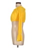Akira 100% Polyester Yellow 3/4 Sleeve Blouse Size L - photo 5