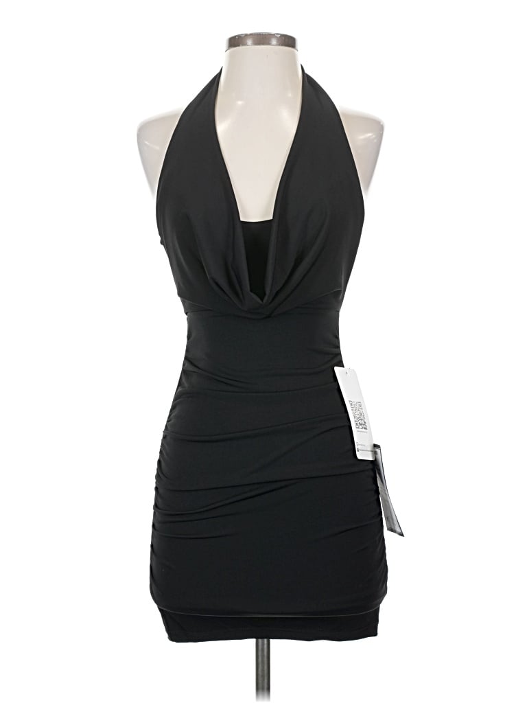 Pre-owned Emerald Sundae Cocktail Dress In Black