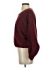 Ann Taylor LOFT 100% Polyester Solid Burgundy Pullover Sweater Size S - photo 5