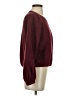 Ann Taylor LOFT 100% Polyester Solid Burgundy Pullover Sweater Size S - photo 4