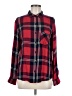 Harper 100% Rayon Plaid Red Long Sleeve Button-Down Shirt Size M - photo 1