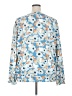 Joie 100% Polyester Blue Long Sleeve Blouse Size XXL - photo 2