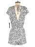 Lulus 100% Viscose Animal Print White Romper Size S - photo 2