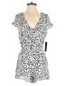 Lulus 100% Viscose Animal Print White Romper Size S - photo 1