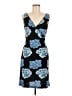 BCBG Print Blue Cocktail Dress Size M - photo 1