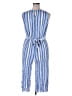 I.N. Studio 100% Rayon Stripes Blue Romper Size 2X - photo 2