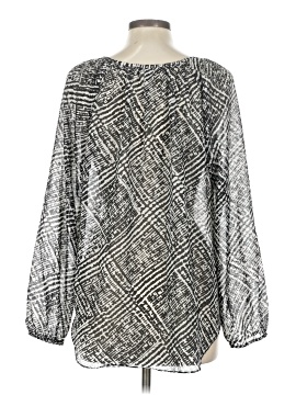 Blouse Femme Daisy Fuentes Noir à Manches Longues - Imprimé Serpentin - Taille M