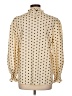 Unbranded 100% Polyester Polka Dots Ivory Long Sleeve Blouse Size L - photo 2