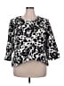 DANILLO Floral Black Ivory Blazer Size 20W - photo 1