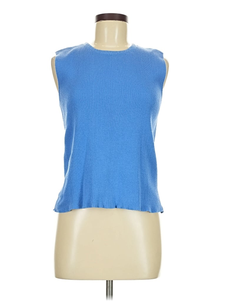Pre-owned Talbots Sweater Vest In Blue