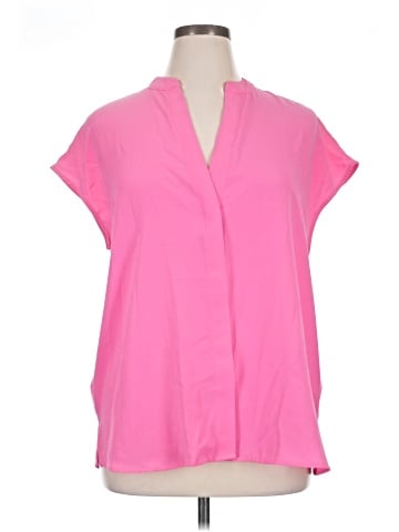 ELOQUII Short Sleeve Blouse (view 1)
