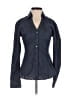 Express 100% Cotton Blue Long Sleeve Button-Down Shirt Size XS - photo 1