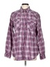 Unbranded Plaid Purple Long Sleeve Button-Down Shirt Size L - photo 1
