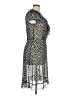 JBS 100% Polyester Polka Dots Silver Cocktail Dress Size 14 (petite) - photo 4