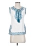 Solitaire White Sleeveless Blouse Size S - photo 1