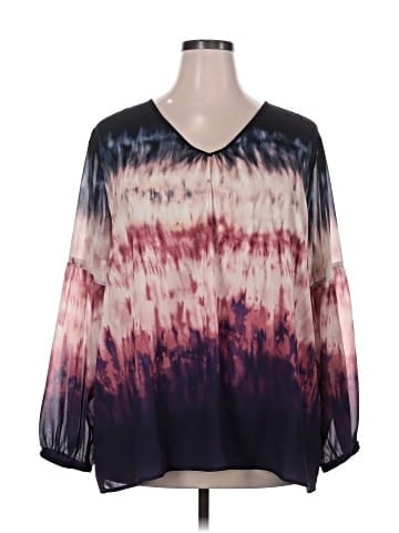 Kelly By Clinton Kelly Long Sleeve Blouse (view 1)