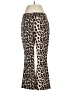 Zara Basic Animal Print Gold Casual Pants Size M - photo 1