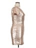 B2 by Jasmine 100% Polyester Metallic Silver Cocktail Dress Size 14 - photo 4