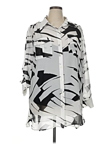 DKNYC 3/4 Sleeve Blouse (view 1)