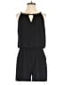 White House Black Market 100% Polyester Solid Black Romper Size M - photo 1