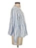 Gap Stripes Blue Long Sleeve Blouse Size XS - photo 4