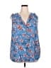 Torrid Blue Sleeveless Blouse Size 3X Plus (3) - photo 1