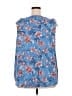 Torrid Blue Sleeveless Blouse Size 3X Plus (3) - photo 2