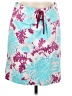 Tibi Tropical Teal Casual Skirt Size 8 - photo 1