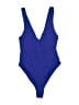 Zara Solid Blue One Piece Swimsuit Size S - photo 1