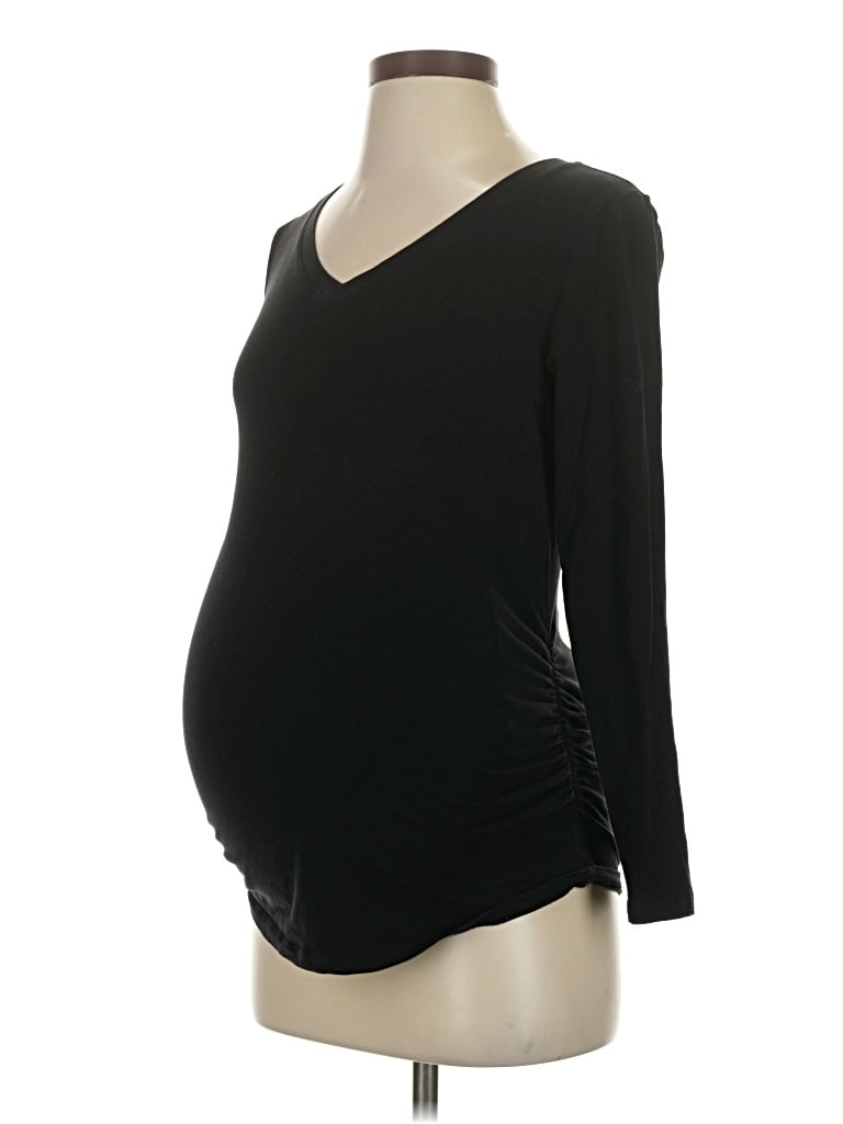 Pre-owned Old Navy - Maternity 3/4 Sleeve T-shirt In Black