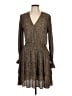 MICHAEL Michael Kors Animal Print Brown Casual Dress Size L (petite) - photo 1