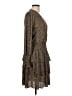 MICHAEL Michael Kors Animal Print Brown Casual Dress Size L (petite) - photo 4