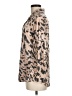 David Cline Animal Print Tan Long Sleeve Blouse Size M - photo 5