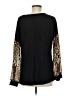 Grace & Emma Animal Print Black Pullover Sweater Size M - photo 2