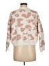 O. Vianca Animal Print Ivory Pullover Sweater Size M - photo 2