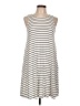 ABound Stripes Ivory Casual Dress Size L - photo 1