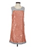 Eric + Lani 100% Polyester Stars Orange Cocktail Dress Size XS - photo 1