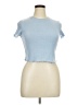 Shein Blue Short Sleeve Turtleneck Size XL - photo 1