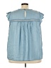 Torrid 100% Tencel Blue Sleeveless Blouse Size 3X Plus (3) - photo 2
