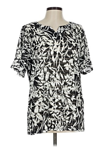 Christopher & Banks Short Sleeve Blouse (view 1)