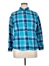 Woolrich 100% Cotton Plaid Blue Long Sleeve Button-Down Shirt Size XL - photo 1