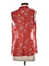 CAbi 100% Polyester Red Sleeveless Blouse Size S - photo 2
